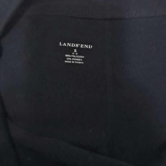 Lands'End Women's Capri Sports Leggings Size S Black. - Picture 3 of 7